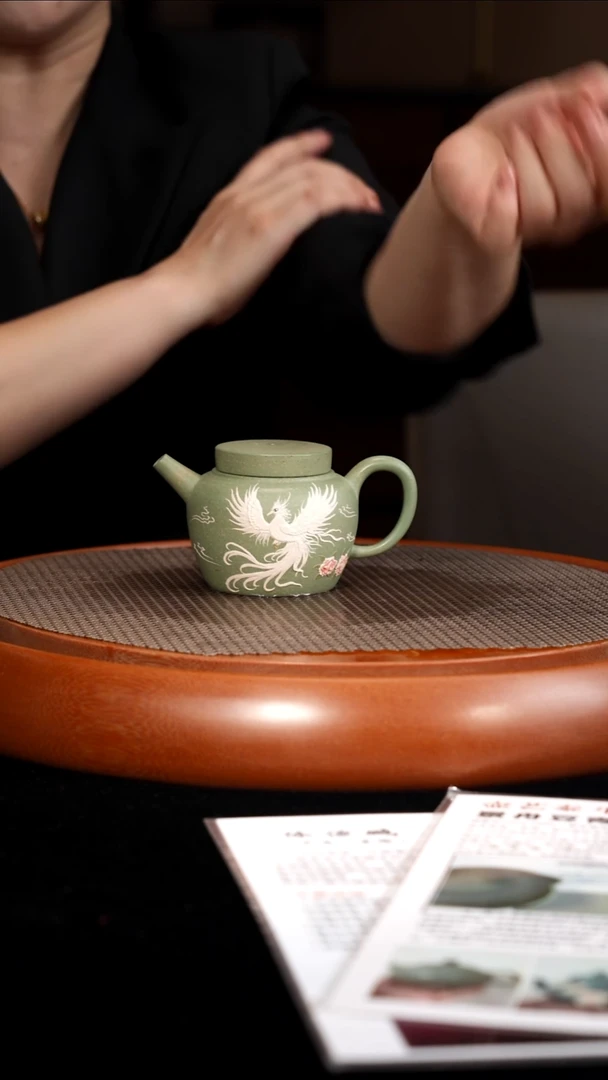 茶壶紫砂【F022】镜瓦宜兴紫砂FKM