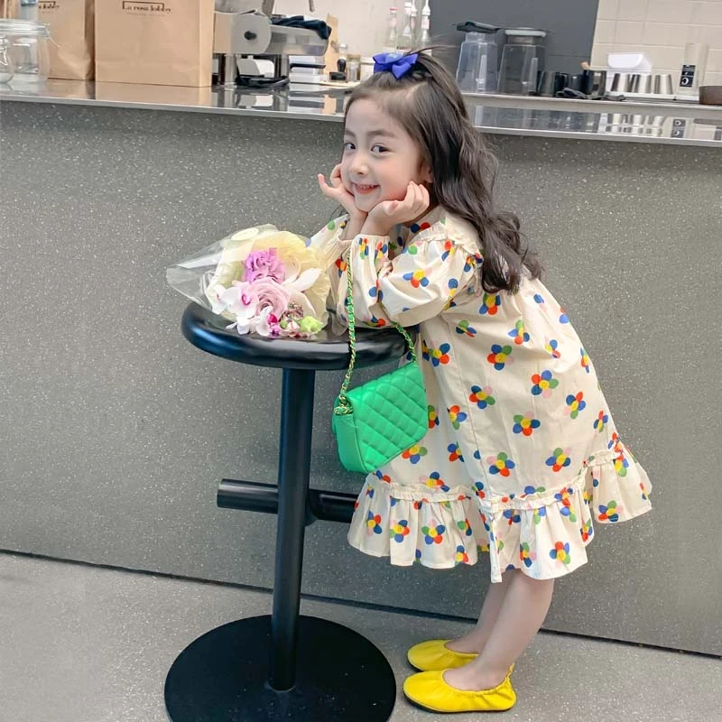 女童春季新款连衣裙小童公主裙女孩洋气裙子儿童春装宝宝