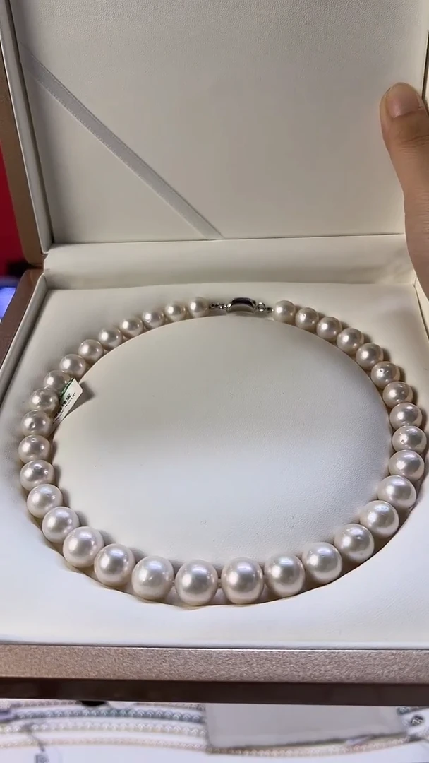 【闪购商品】淡水珍珠项链未镶嵌暴大白雪全珠链