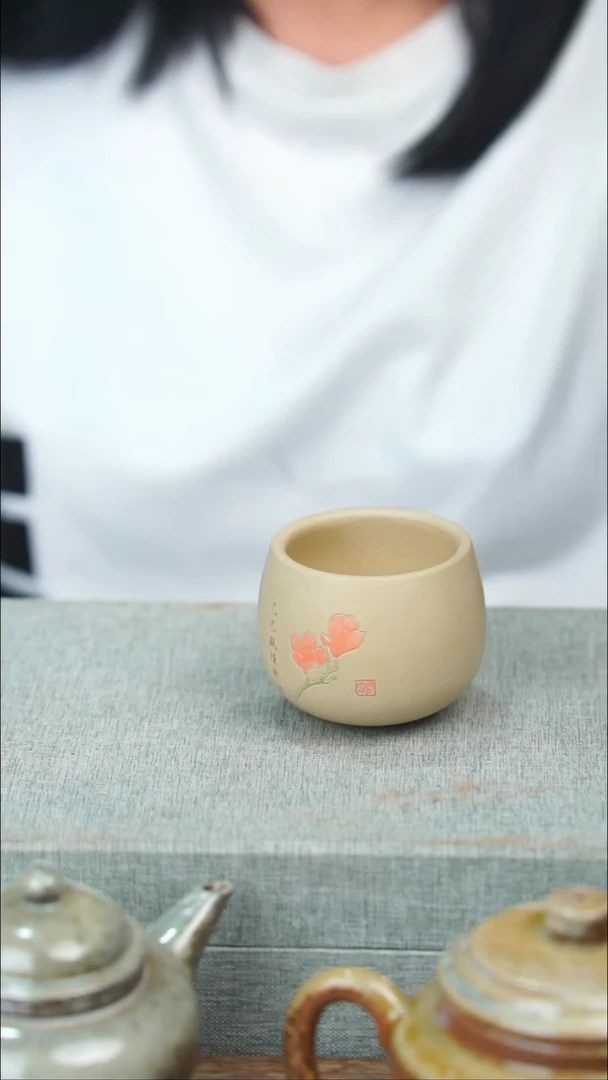 杯黄倩建水紫陶完品240