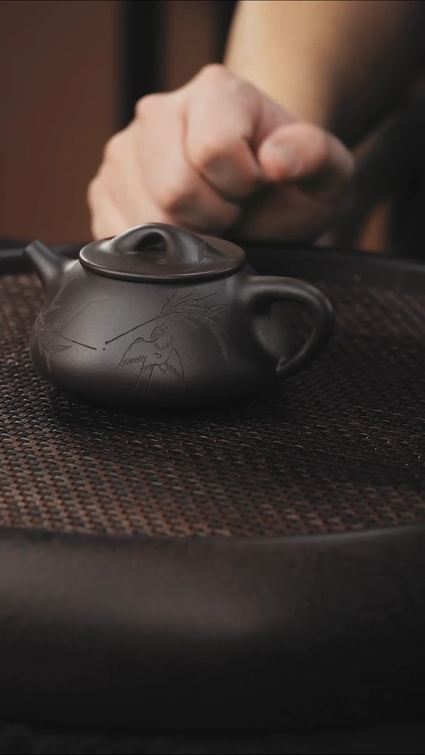 茶壶紫砂景舟石瓢 深井老紫泥