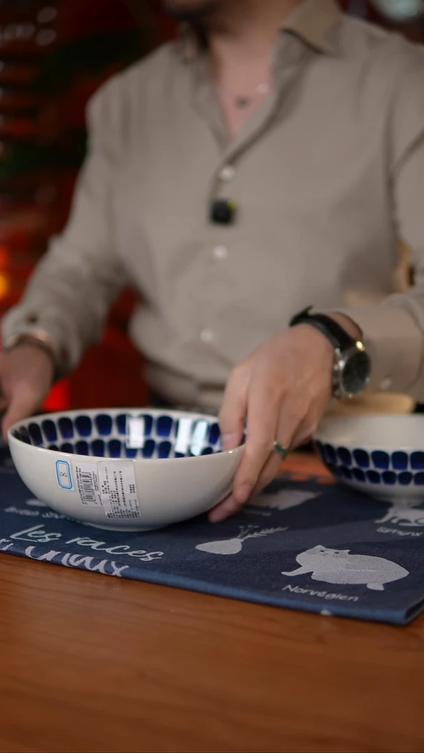 当代aribia10.31【24小时复古蓝系列-18cm大碗】