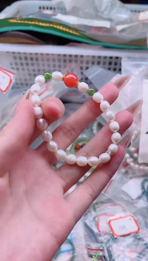 淡水珍珠手绳未镶嵌多样性发拍一发一