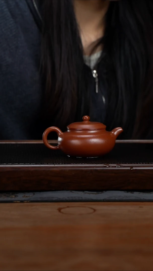 茶壶紫砂170cc小煤窑朱泥仿古27