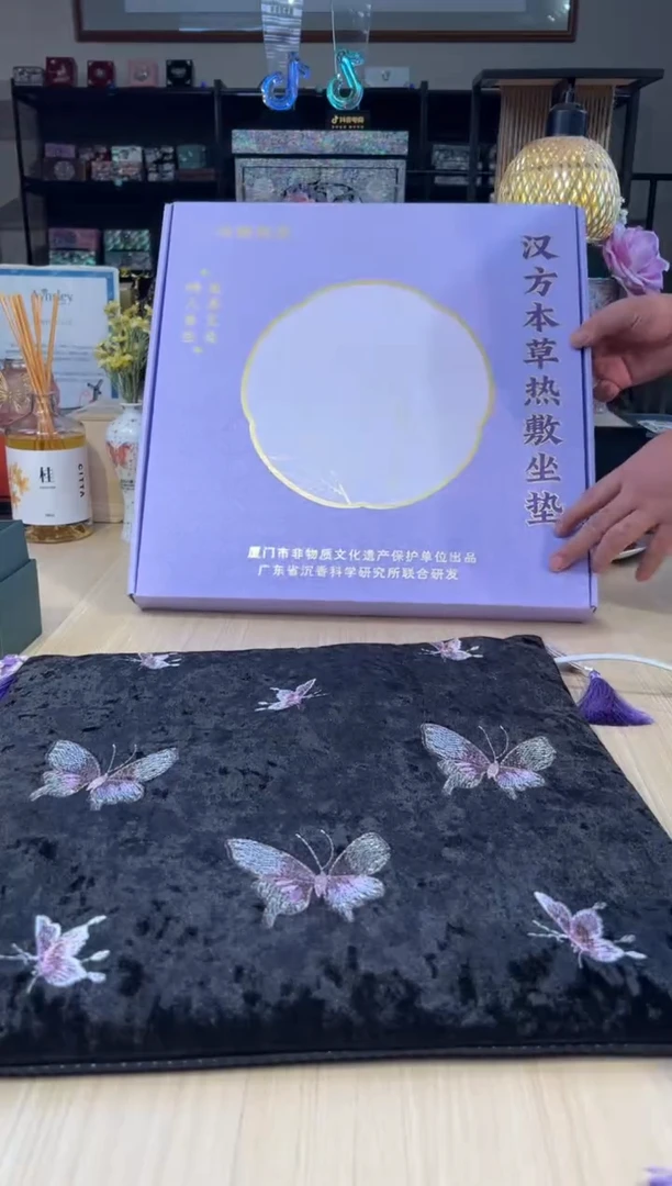 122念蝶诗韵坐垫