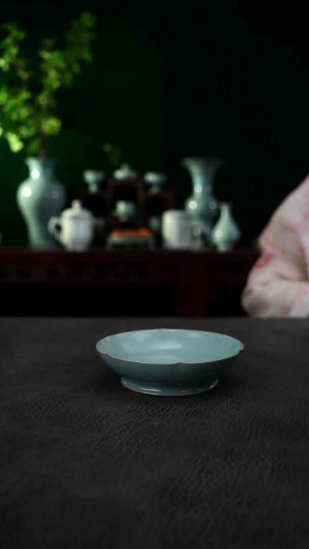 杯卷足   葵口洗    微瑕 简包