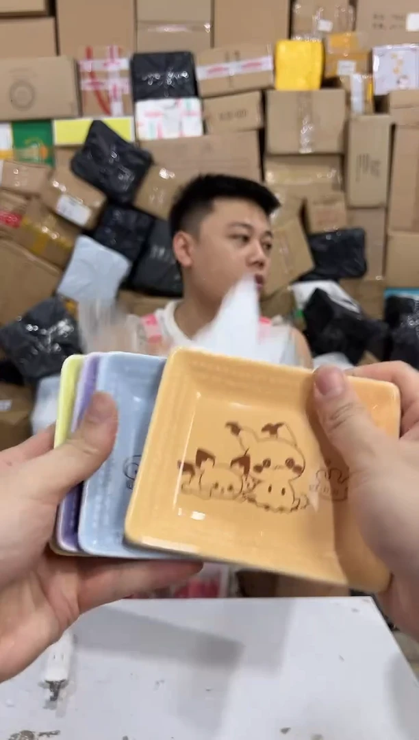 瓷片宝可梦小碟子4件套