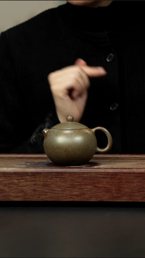 茶壶紫砂蟹壳青柴烧 西施