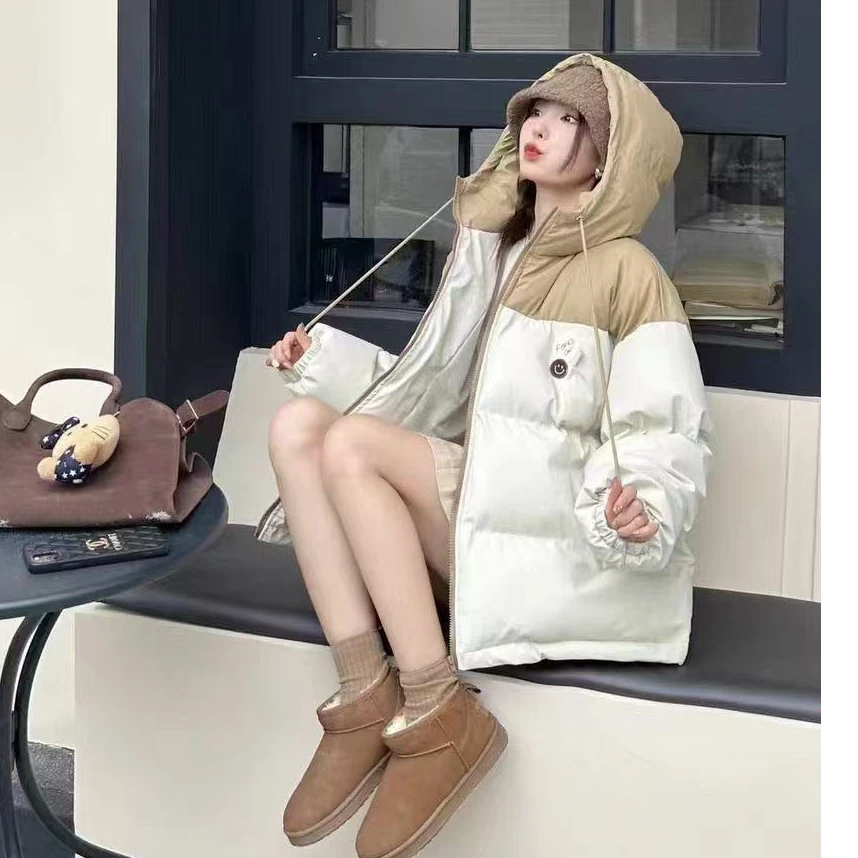 58133贴布笑脸女士加厚棉服