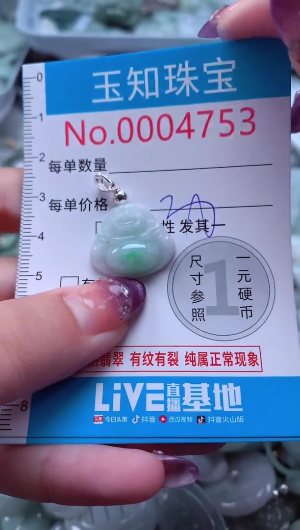 翡翠未镶嵌吊坠(不含链)4753