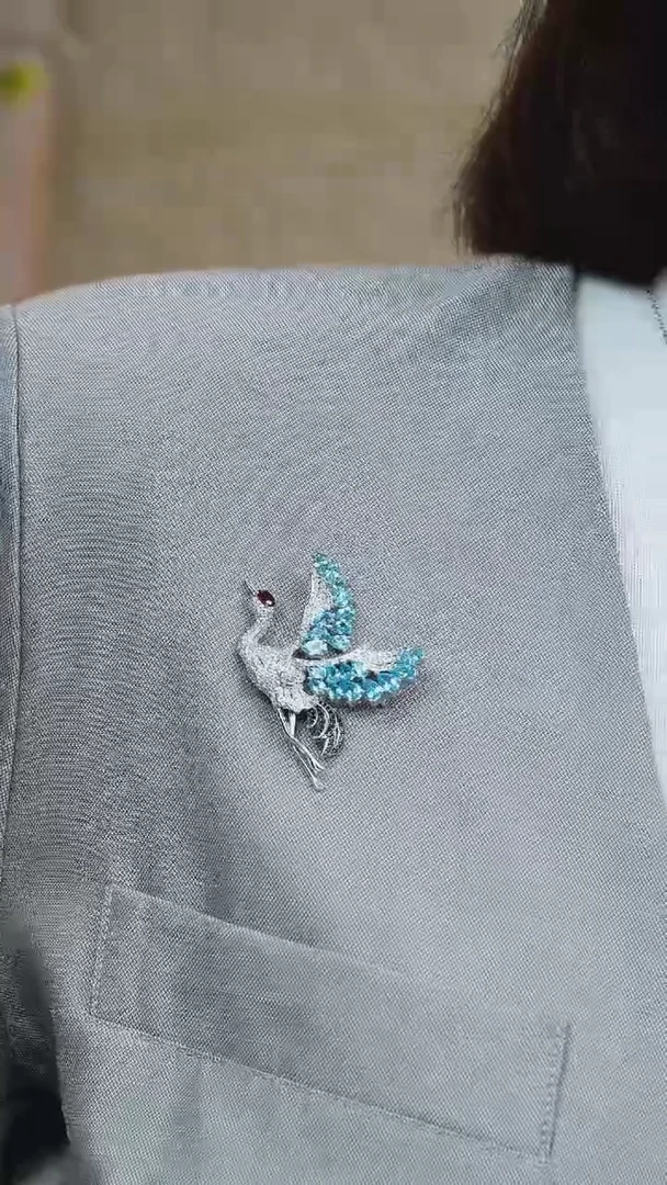 【闪购商品】托帕石胸针银S925镶嵌001