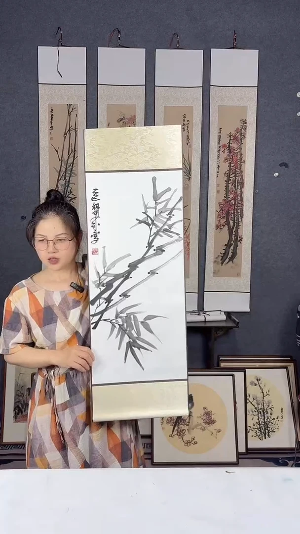 国画90*32吴铁成作品