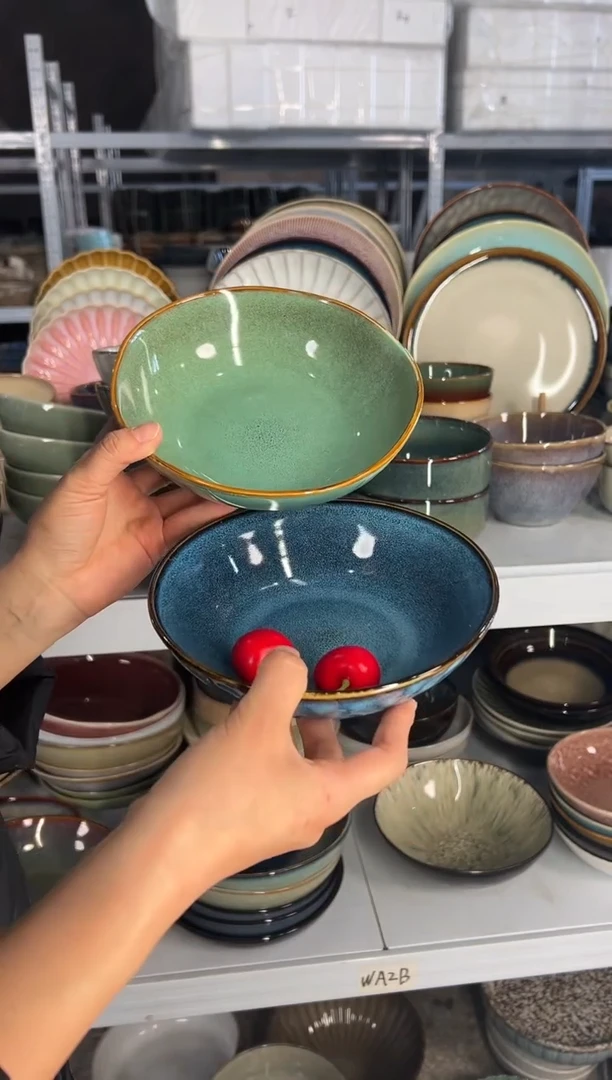 陶瓷外贸尾货瑕疵满20包邮X2 菜碗组合