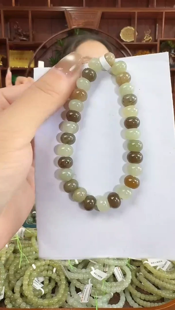 手链未镶嵌和田玉lk10 多宝手串