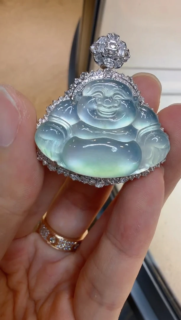 吊坠(不含链)18K金镶嵌翡翠多样性团购发一件