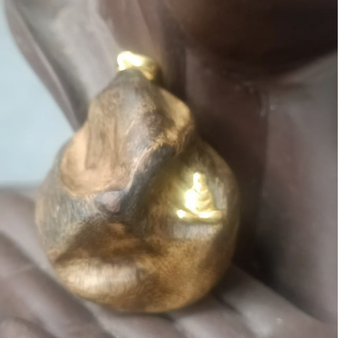 沉香莺歌绿棋楠沉香心中有佛吊坠