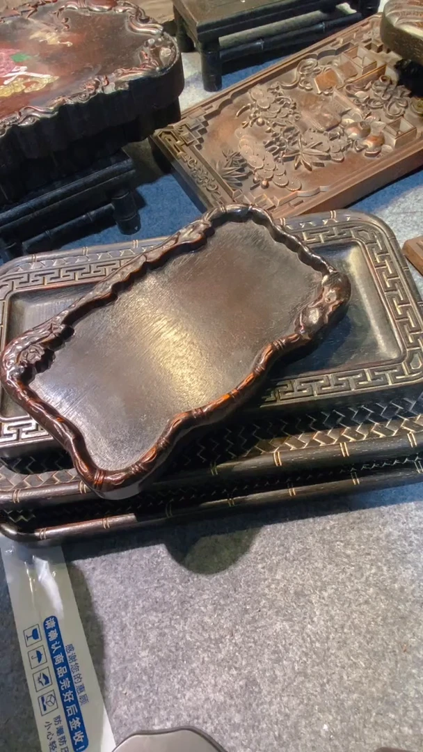 香榧木紫檀拆件雕刻板以直播间实物为准
