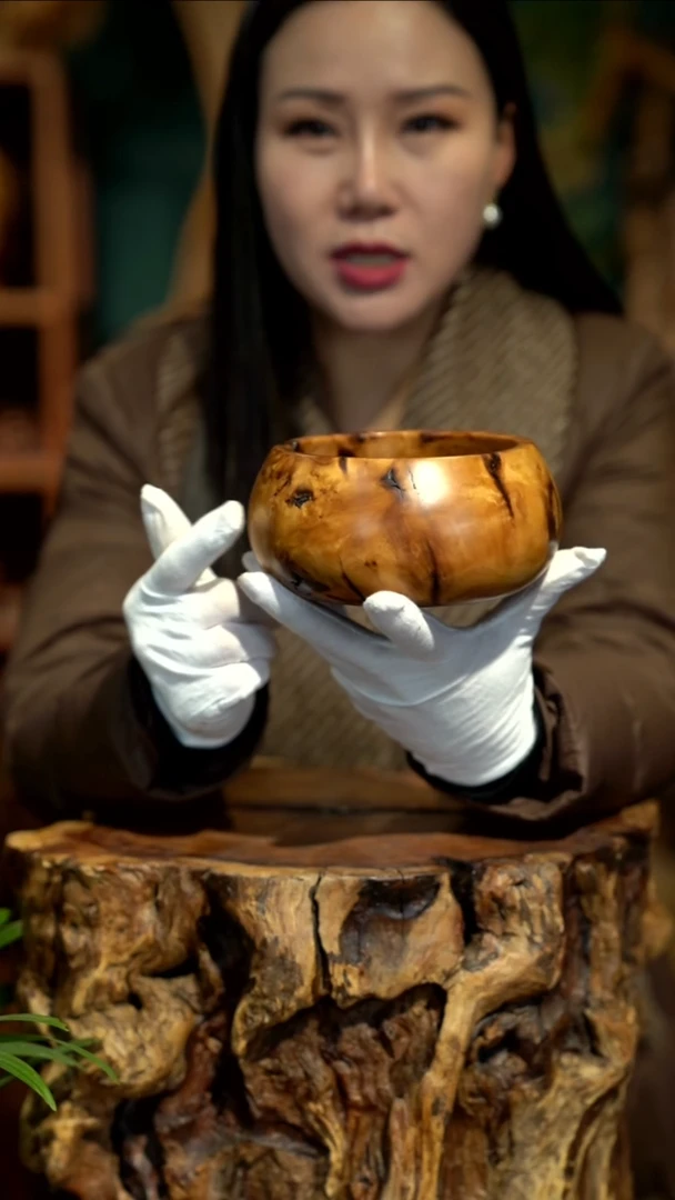 木雷击枣木聚宝盆