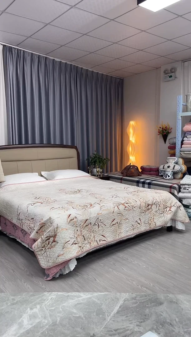 棉230cm250cm 渐变竹叶（焦糖）