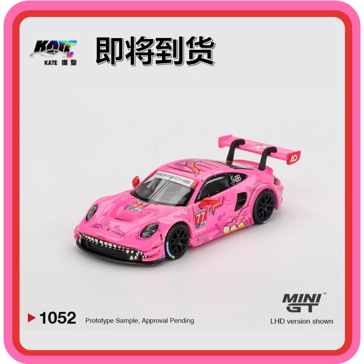 【即将到货】MINIGT1052保时捷911 GT3 R #80 粉恐龙合金1/64车模