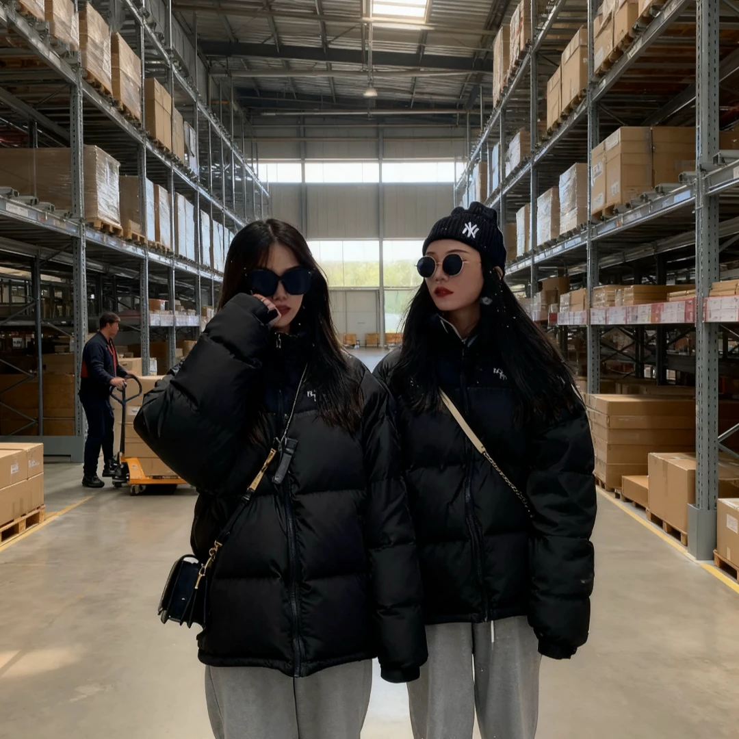 【撤款清仓】秋冬男女情侣款加厚外套收口袖保暖运动休闲服套1996