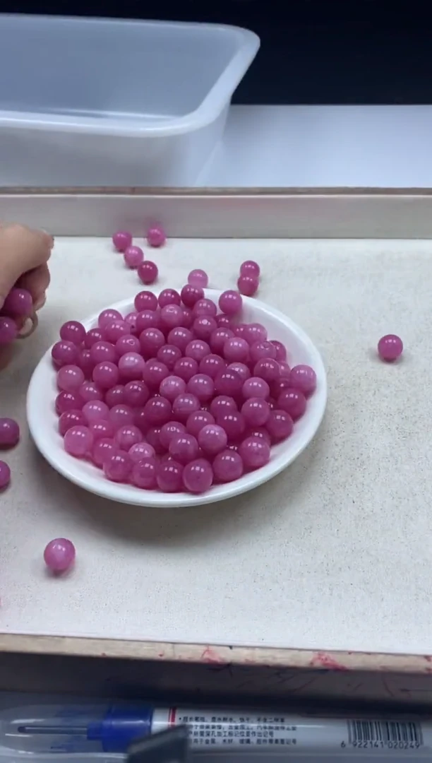 【闪购商品】玛瑙/玉髓颈饰未镶嵌w818红纹石10mm*20颗