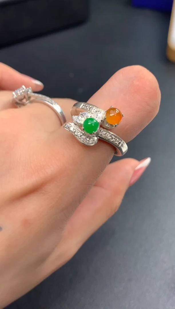 翡翠戒指未镶嵌模式推广期48小时鉴赏期