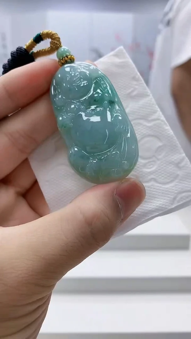 定制翡翠未镶嵌5028bb-毛货挂件104