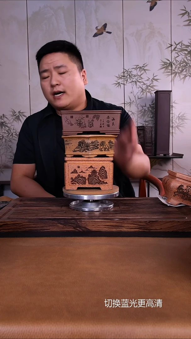 紫砂花盆山****司紫砂花盆3只