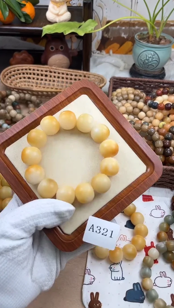 手串菩提根/象牙果a321卡20 干磨胖橘微瑕