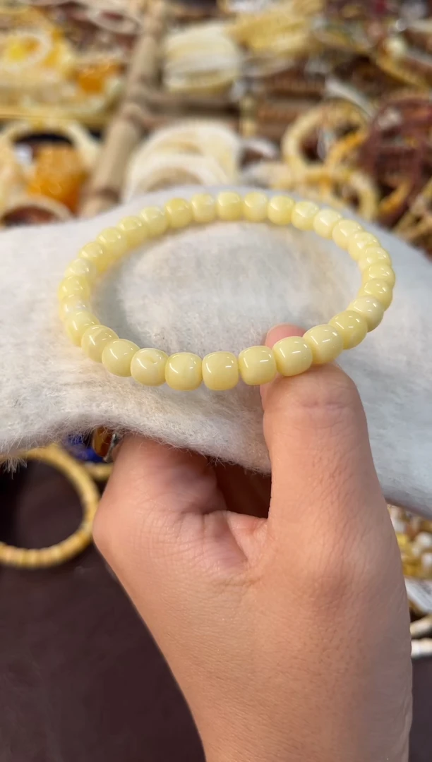 裸石蜜蜡未镶嵌蜜蜡手串