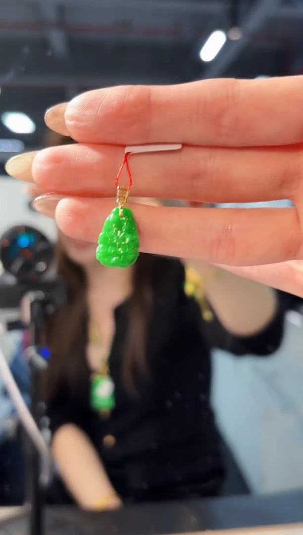 【闪购商品】翡翠颈饰18K金镶嵌缅料A货/支持复检/一件