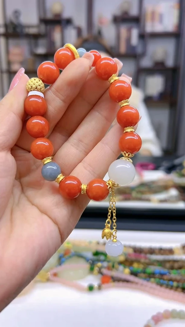 【闪购商品】南红玛瑙手链未镶嵌S467