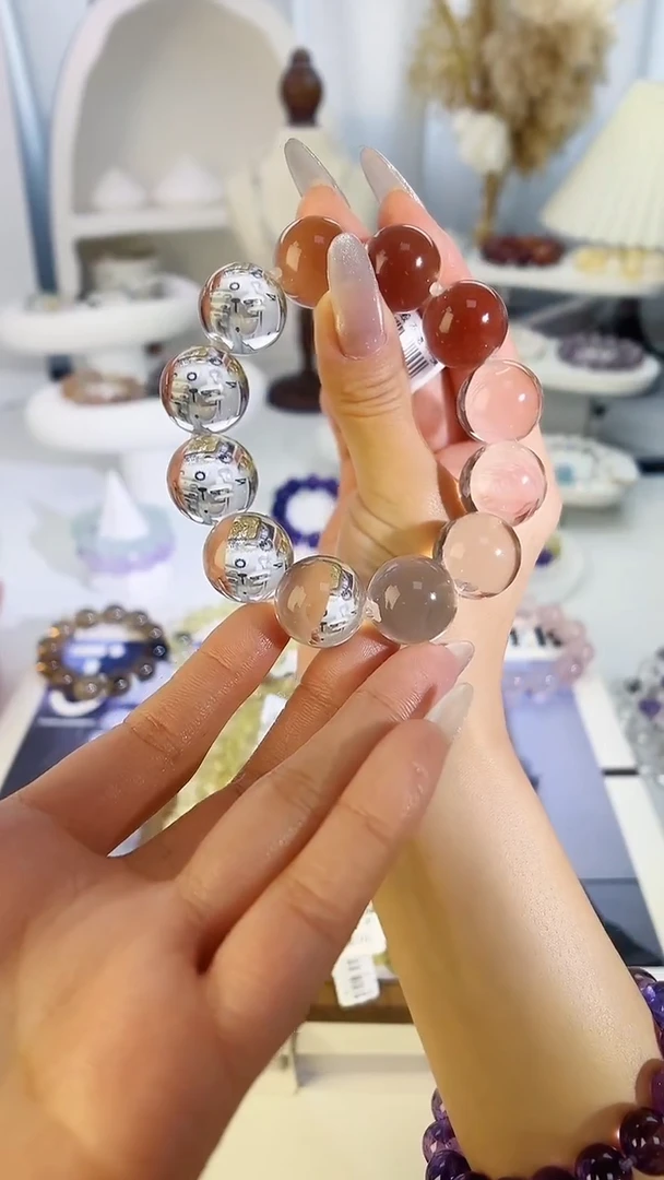 未镶嵌手串水晶白水晶多样性发其一