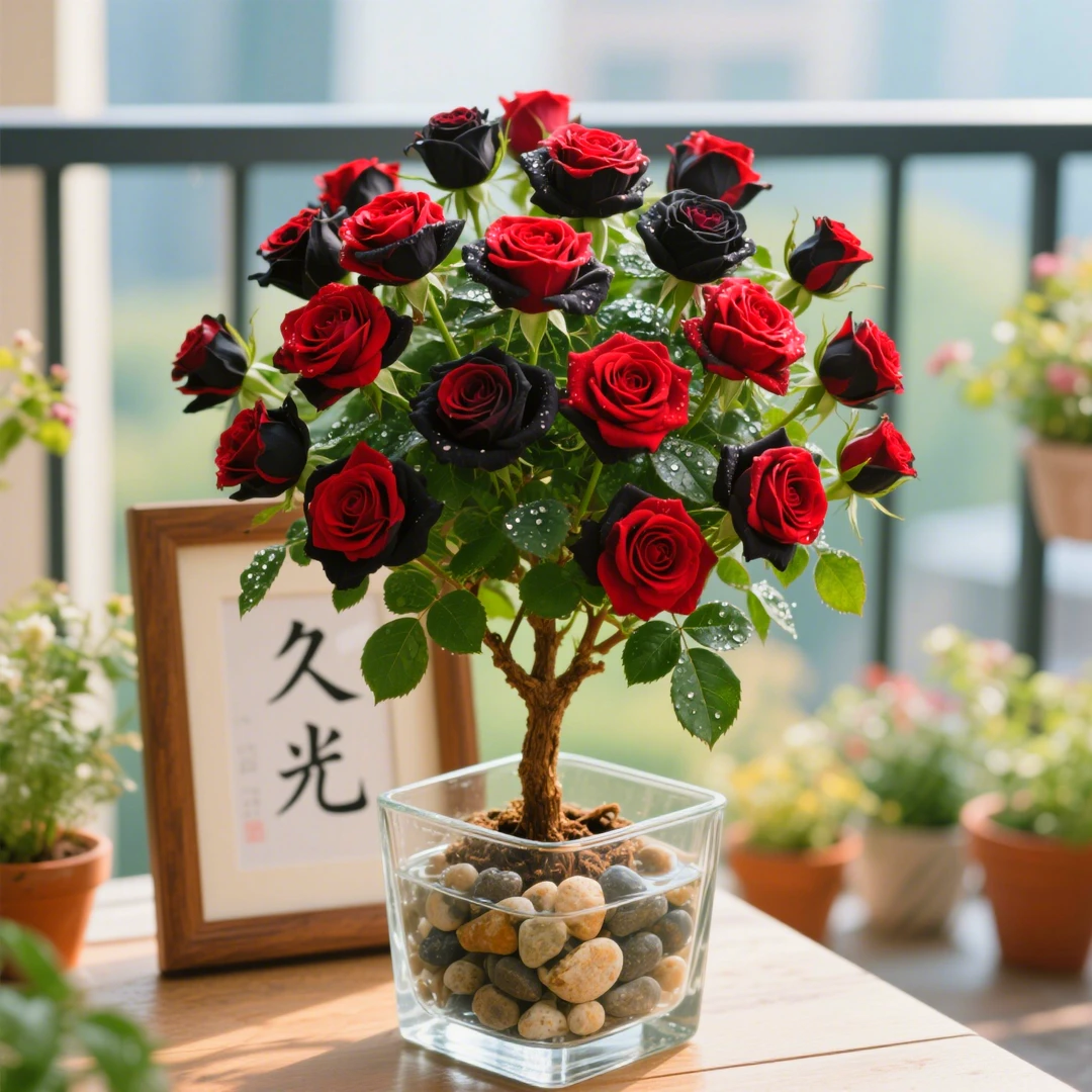 黑巴克玫瑰花苗老桩特大花花卉绿植物盆栽月季蔷薇室内外阳台四季