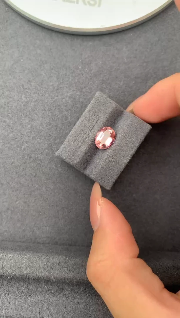 未镶嵌珠宝半成品碧玺1.8ct粉碧玺 FE 定制