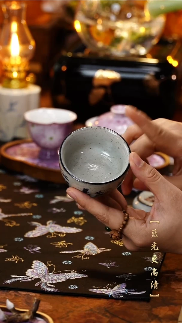 【闪购商品】仿古泥料手绘茶杯1个