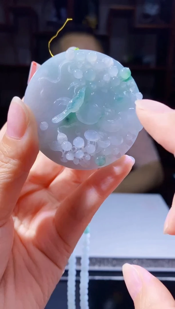 定制翡翠未镶嵌LL翡翠毛货WXJ-44