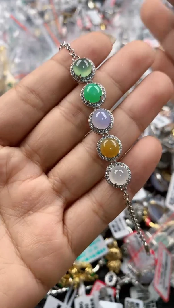 银S925镶嵌戒指翡翠3333----3