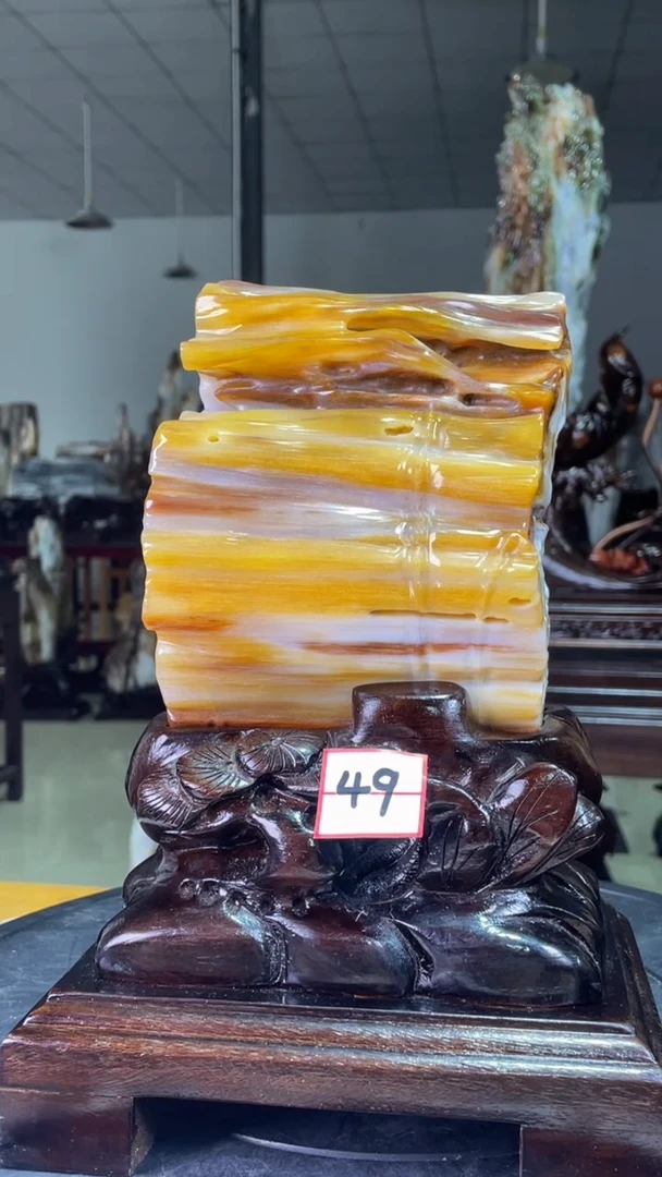 未镶嵌珠宝奇石硅化玉高28