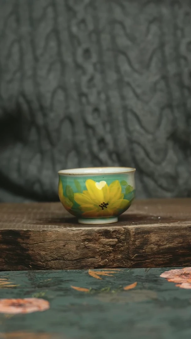 【闪购商品】瓷片釉下彩手工手绘同款陶器