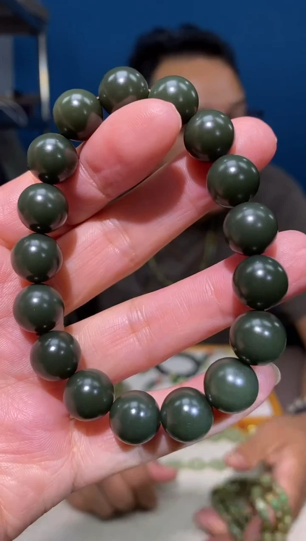 未镶嵌手链和田玉农*波颜色多样性发货拍一发一