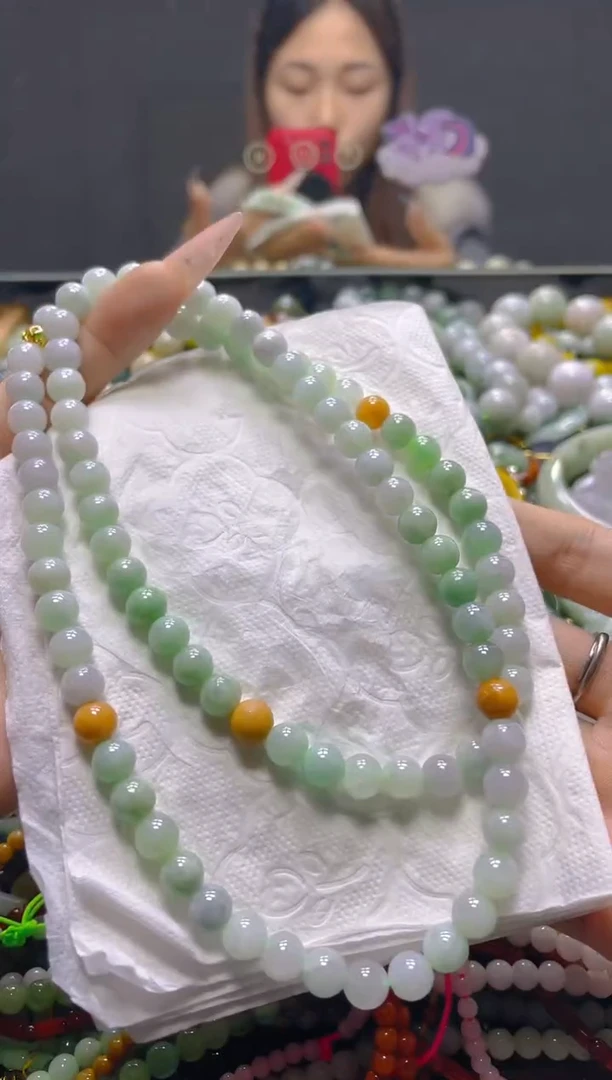 颈饰未镶嵌翡翠7MM