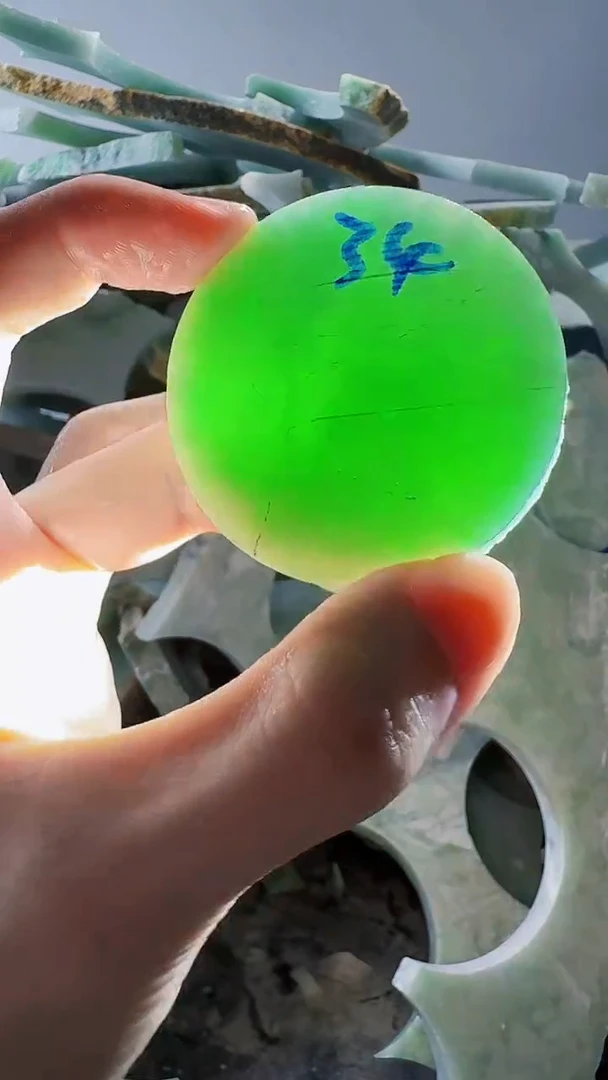 裸石翡翠缅甸翡翠A货文518