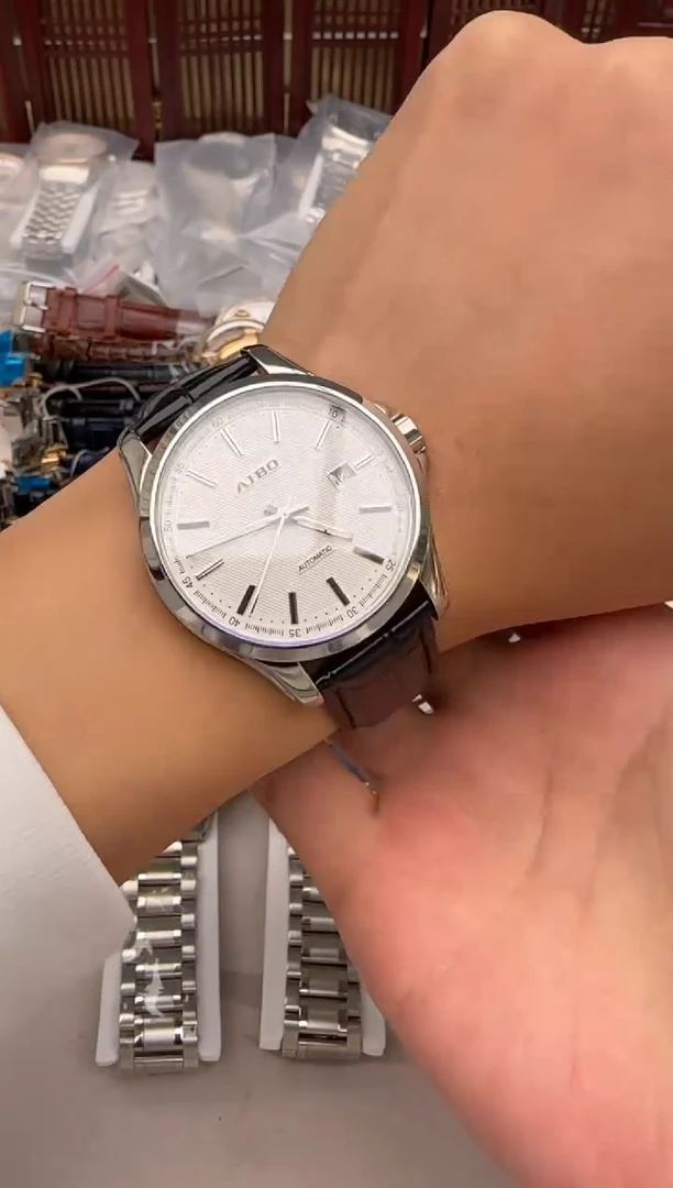 机械机芯精钢精钢男士库存全新尾货腕表直播一物一拍