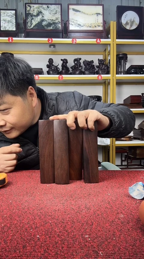 木非洲黑檀镇尺18*4.2*2.4CM