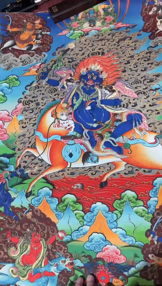 卷轴画龙妹唐卡直播tk16