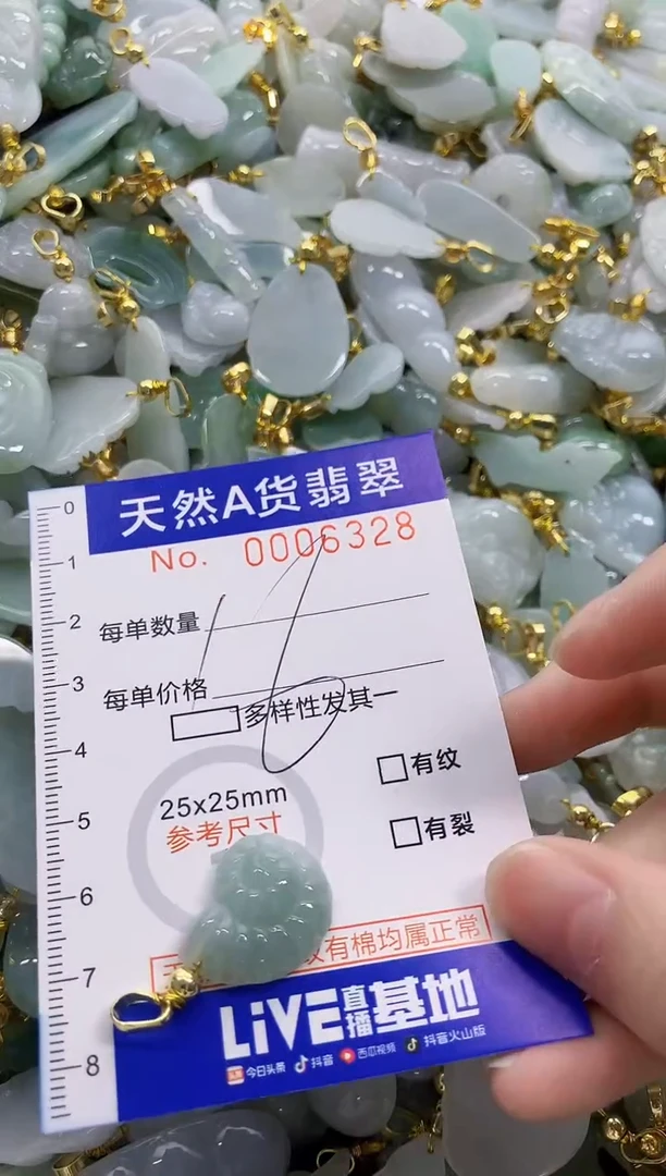 颈饰未镶嵌翡翠天然A货翡翠