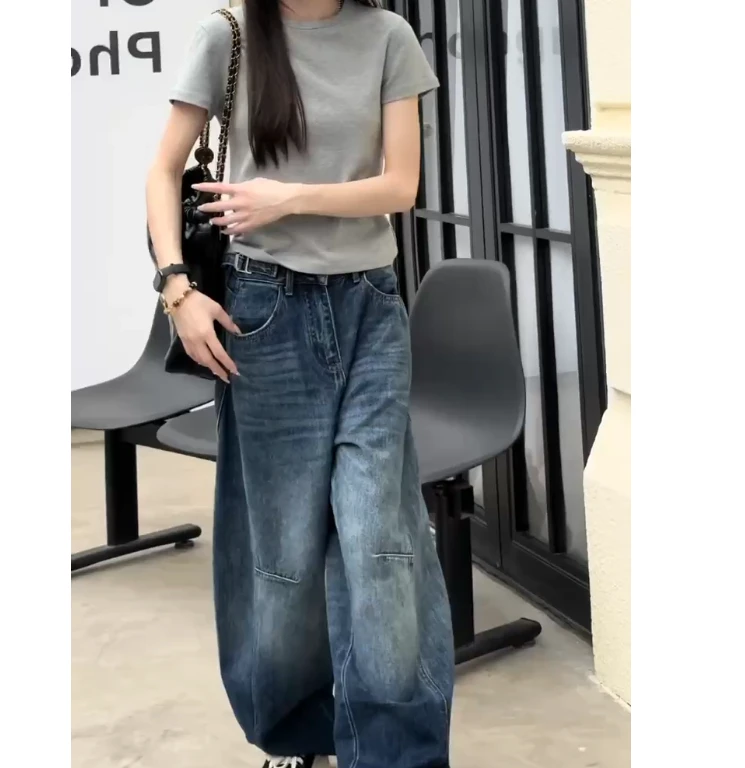 2025夏季新款网红同款洋气减龄爆款时尚休闲上衣裤子女yang1-1