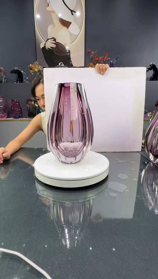 琉璃水晶琉璃花瓶1个